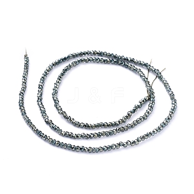 Electroplate Glass Beads Strands X-EGLA-F149-FR-02-1