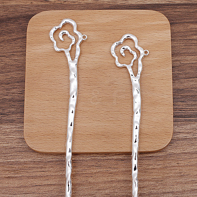 Alloy Cloud Hair Sticks OHAR-PW0006-15B-1