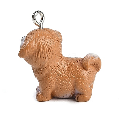 Cute Opaque Resin Pendants LS-RESI-R458-05D-1