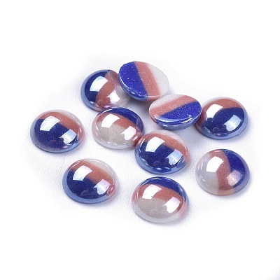 Opaque Glass Cabochons GGLA-S038-12P-10mm-1