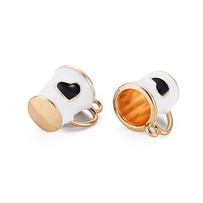 Rack Plating Alloy Enamel Charms ENAM-T015-013B-NR-1