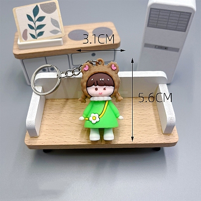 Girl PVC Bag Keychain PW-WG0BCC7-04-1