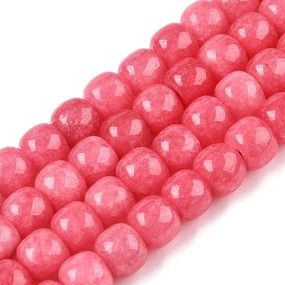 Dyed Natural White Jade Beads Strands G-T138-S16-1