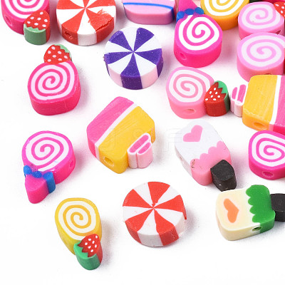 Handmade Polymer Clay Beads CLAY-N011-42-1