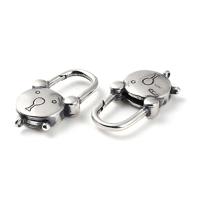 925 Thailand Sterling Silver Lobster Claw Clasps STER-D003-15AS-1