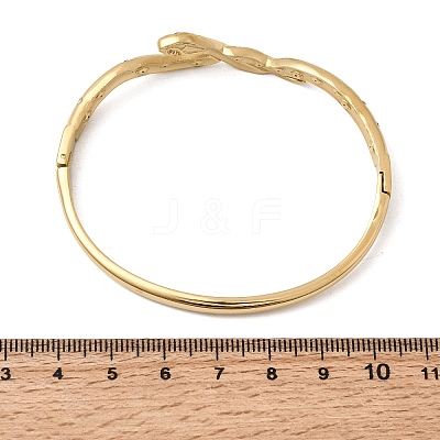 304 Stainless Steel Rhinestone Hinged Bangles for Women BJEW-B168-17G-1