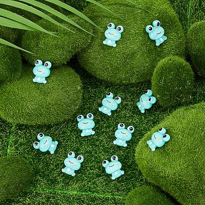 80Pcs Opaque Resin Cabochons RESI-DC0001-46-1
