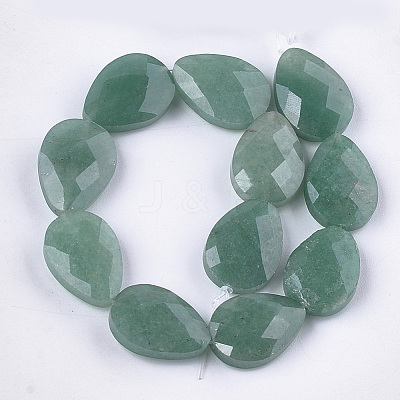 Natural Green Aventurine Beads Strands G-S354-09-1