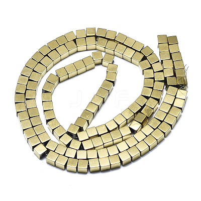 Electroplate Non-magnetic Synthetic Hematite Beads Strands X-G-S352-40-1