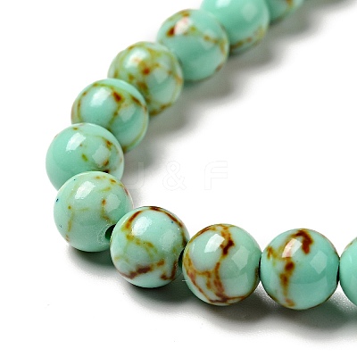 Synthetic Turquoise Beads Strands LS-TURQ-H038-6mm-XXS10-1