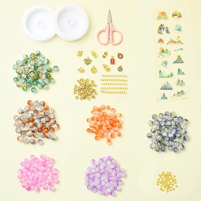 DIY Lampwork Beaded Bracelet Making Kit DIY-FZC0001-01D-1