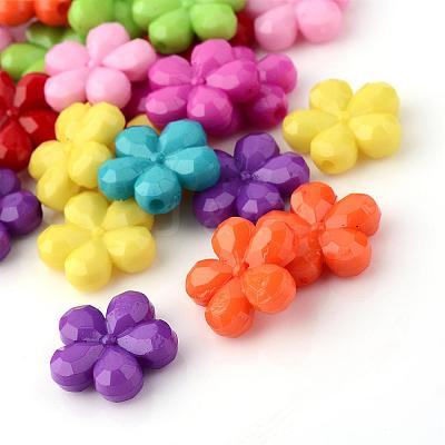 Opaque Acrylic Beads SACR-Q128-05-1