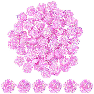 100Pcs Opaque ABS Plastic Cabochons KY-SP0001-16C-1