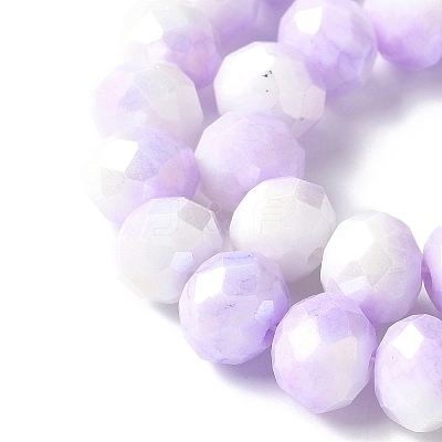 Electroplate Glass Beads Strands LAMP-S068-11A-1