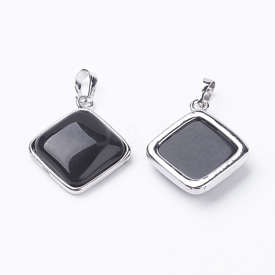 Natura Black Agate Pendants G-E420-01P-1