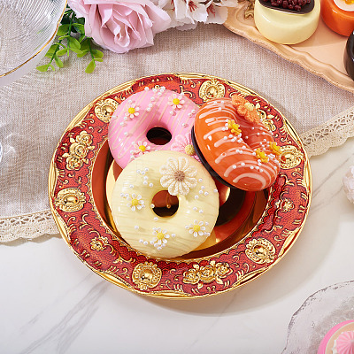 1Pc Iron Flat Round Display Panel for Fragrance Activity AJEW-MB0001-13B-1
