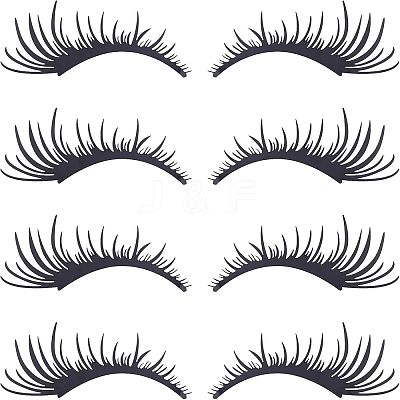 Waterproof PET Eyelashes Decoration Sticker DIY-WH0273-33-1