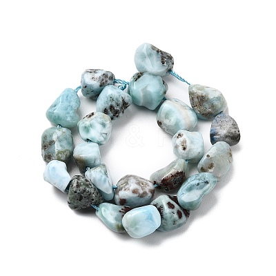 Natural Larimar Beads Strands G-B161-B10-1