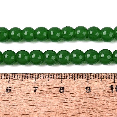 Imitation Jade Glass Beads Strands GLAA-T032-J6mm-09-1