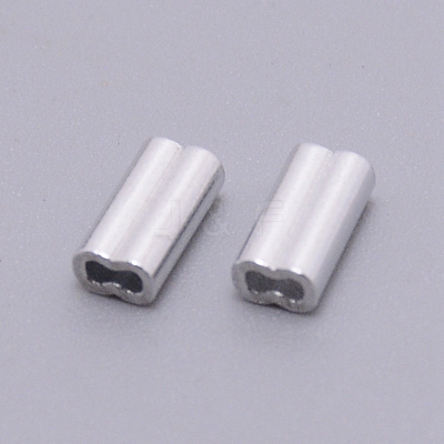Aluminum Alloy Tube Beads ALUM-WH0165-01A-1