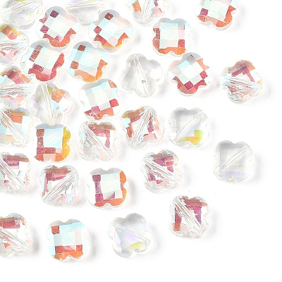 30Pcs Electroplate Glass Beads EGLA-YW0006-16B-1