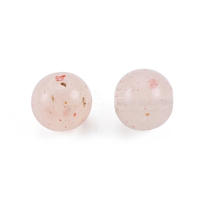 Marbled Stone Style Opaque Acrylic Beads OACR-G009-01A-1