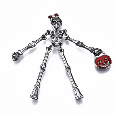 Alloy Enamel Big Pendants ENAM-Q443-017-RS-1