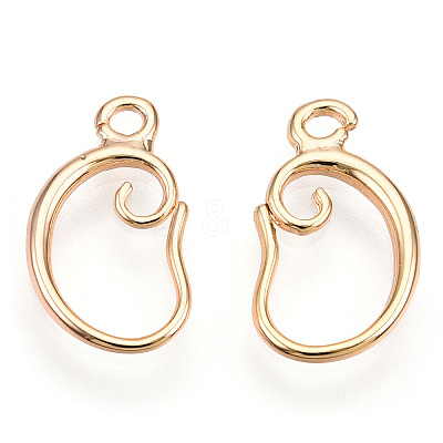 Brass Earring Hooks KK-I649-05G-NF-1