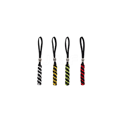 4Pcs 4 Colors Polypropylene Outdoor EDC Braid Pendant for Parachute Cord FIND-FG0003-70-1