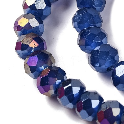 Baking Electroplate Glass Beads Strands DGLA-A039-J6MM-B04-1