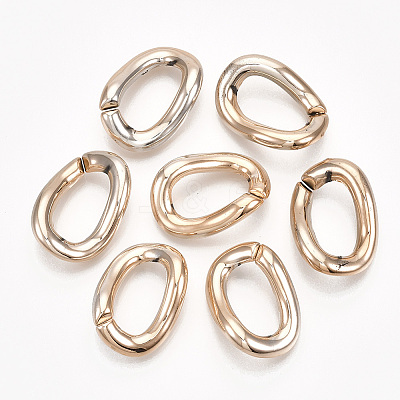 UV Plating ABS Plastic Linking Rings X-CCB-S162-02RG-1