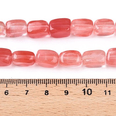 Cherry Quartz Glass Beads Strands G-T138-100-1