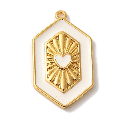 Rack Plating Brass Enamel Pendant KK-A229-31G-03-1