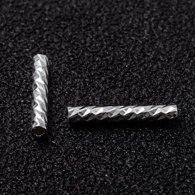Corrugated Brass Tube Beads KK-H759-28A-S-1