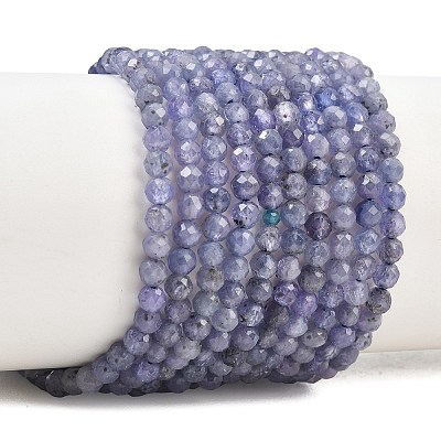 Natural Tanzanite Beads Strands G-S361-3mm-008-1
