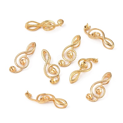 Brass Screw Eye Peg Bails Pendants KK-T062-108G-NF-1