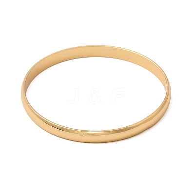 304 Stainless Steel Plain Bangles for Women Men BJEW-Z167-01G-01-1