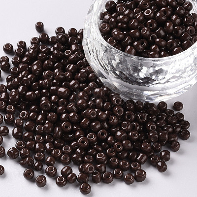 Baking Paint Glass Seed Beads SEED-US0003-3mm-K18-1