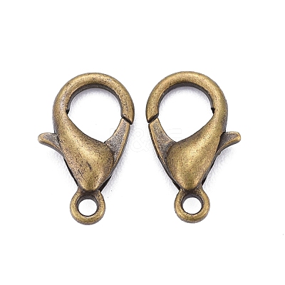 Antique Bronze Alloy Lobster Claw Clasps X-E102-NFAB-1