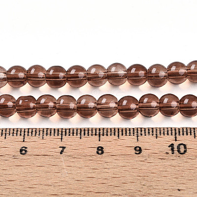 Baking Paint Transparent Glass Beads X1-DGLA-N006-6mm-11-1