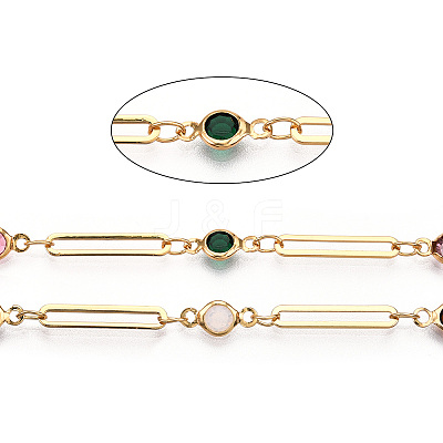 Real 16K Gold Plated Brass Oval Link Chains CHC-TADZ0001-01G-1