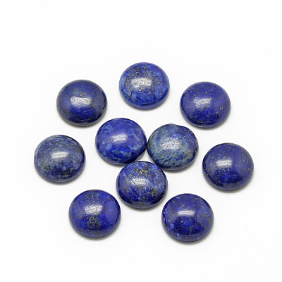 Natural Lapis Lazuli Cabochons G-R416-8mm-33-1