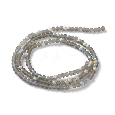 Imitation Jade Glass Beads Strands EGLA-A034-T2mm-MB16-1
