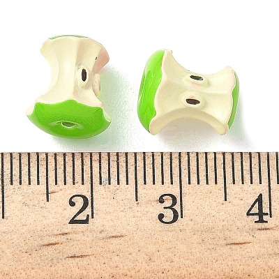 Spray Painted Alloy Beads FIND-C074-10KCG-01-1
