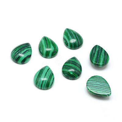Synthetic Malachite Gemstone Cabochons G-T024-18x25mm-03-1