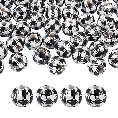 Natural Wooden Beads WOOD-TAC0010-05A-1