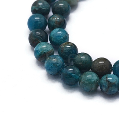 Natural Apatite Beads Strands G-F591-01-1
