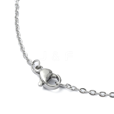 Natural Quartz Nugget Pendant Necklace with 304 Stainless Steel Chains NJEW-JN04385-01-1