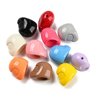 Baking Paint Acrylic Beads OACR-Q189-03-1