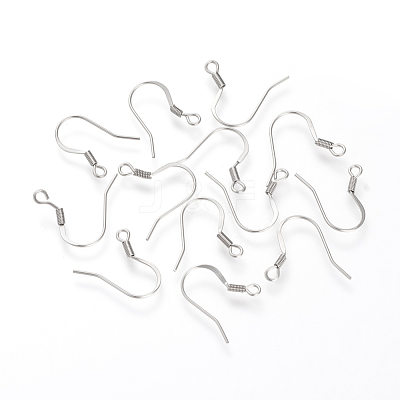 Tarnish Resistant 304 Stainless Steel French Earring Hooks X-STAS-S066-08-1